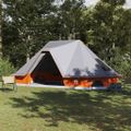 vidaXL Tipi stan 10-miestny Šedá a oranžová taft