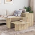 vidaXL Konzolový stôl Sonoma dub 91,5 x 35 x 38,5 cm Kompozitné drevo