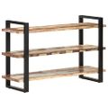 vidaXL Komoda s 3 policami 120x40x75 cm, recyklovaný masív