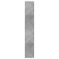 vidaXL Botník betónovo sivý 60x21x125,5 cm kompozitné drevo