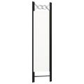 vidaXL Paraván s 3 panelmi, biely 120x180 cm