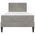 vidaXL Rám postele s matracom Svetlosivá 100 x 200 cm Zamat