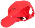 Kšiltovka s LED svetlom B-CAP 25lm, nabíjacia, USB, univerzálna veľkosť, červená SIXTOL