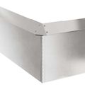 vidaXL Slimákové zábrany 20 ks 100 x 3,5 x 25 cm Nerezová oceľ