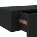 vidaXL Nástenné zásuvkové police 2 ks čierne 60x23,5x10 cm MDF