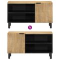 VidaXL TV skrinka Hnedá 80x31,5x46 cm Masívne drevo Mango