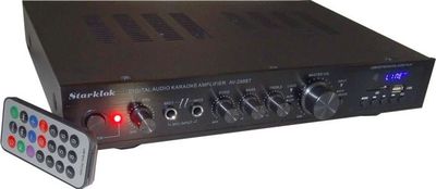 Zosilňovač 5.0, rádio, bluetooth, prehrávač MP3, Starklok AV-298BT čierny