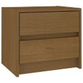 vidaXL Nočný stolík medovo-hnedý 40x30,5x35,5 cm borovicový masív