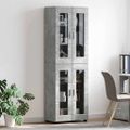vidaXL Highboard FLORIN 60 x 35 x 182 cm Betónová šedá