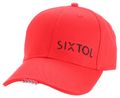 Kšiltovka s LED svetlom B-CAP 25lm, nabíjacia, USB, univerzálna veľkosť, červená SIXTOL