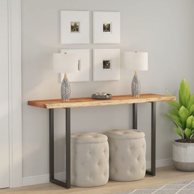 vidaXL Stolová doska 140x40x3,8 cm obdĺžnik masívna akácia živá hrana