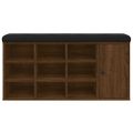 vidaXL Lavička na topánky hnedý dub 102x32x50 cm kompozitné drevo