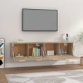 vidaXL Nástenné skrinky 2 ks dub sonoma 80x35x36,5 cm spracované drevo