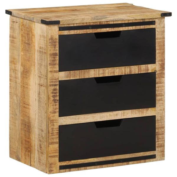 vidaXL Komoda s 3 zásuvkami 55x35x60 cm masívny mangovník