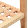 vidaXL Regál na topánky z masívneho orechového dreva 69x26x81 cm