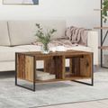 vidaXL Konferenčný stolík Staré drevo 80 x 50 x 40 cm Kompozitné drevo
