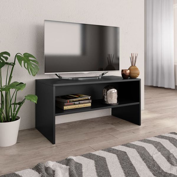 vidaXL TV skrinka, čierna 80x40x40 cm, kompozitné drevo