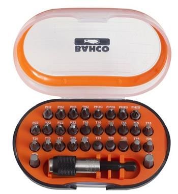 Bahco, Sada 31 bitov na šrouby Phillips, Pozidriv, TORX® a držiak bitov, 59S/31-2