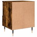 vidaXL Nočné stolíky 2 ks dymový dub 40x35x50 cm kompozitné drevo