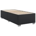 vidaXL Posteľný rám čierny 90x200 cm umelá koža