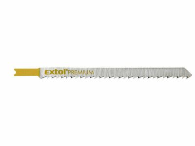 Plátky do přímočaré pily 5ks, 126x4,0mm, úchyt UNIVERSAL, HCS EXTOL-PREMIUM