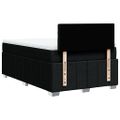 vidaXL Boxspring posteľ s matracom čierna 120x190 cm látka