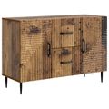 vidaXL Servírovacia skriňa so zásuvkou Staré drevo 89 x 34,5 x 60 cm