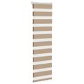 vidaXL Zebrová roleta pieskovo hnedá 40x100 cm šírka látky 35,9 cm polyester