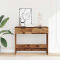 vidaXL Konzolový stolík Old Wood 90x36x75 cm Engineered Wood
