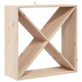 vidaXL Regál na víno 2 ks Prírodná 62 x 25 x 62 cm