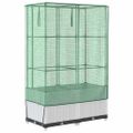 vidaXL Záhon s krytom na skleník ratanový vzhľad 80x40x138 cm