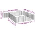 vidaXL Ohrádka pre psov 38 panelov čierna 50x100 cm práškovaná oceľ