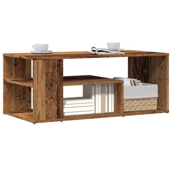 vidaXL konferenčný stolík Old Wood 100x50x40 cm Konštrukčné drevo