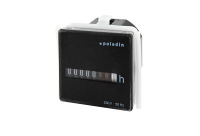 Počítadlo prevádzkových hodín PALADIN BW 40.18, 230V, 50Hz, čierne, do PANELU, bez rám., 48x48mm