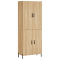 vidaXL Vysoká skrinka dub sonoma 69,5x34x180 cm spracované drevo