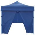 vidaXL Skladací párty stan s 8 bočnými stenami 870x291x315 cm modrý