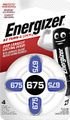 Energizer 675 SP-4 gombíkové batérie pre audioprotetiku 4ks 1,4V EN-634925