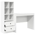 vidaXL Stôl Biela 145.5 x 50 x 127 cm 2 ks