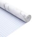 vidaXL Nálepky na nábytok samolepiace mramorové biele 90x500 cm PVC