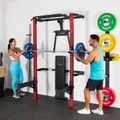Multifunkčný posilňovací stojan - Power Rack HMS KLT22 červený