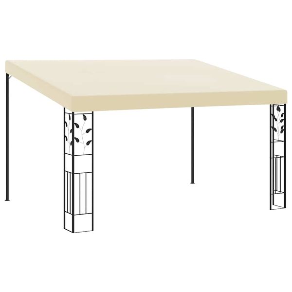 vidaXL Nástenný altánok krémový 4x3x2,5 m