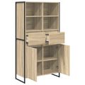 vidaXL Servírovacia skriňa Sonoma 81 x 36 x 150.5 cm Kompozitné drevo