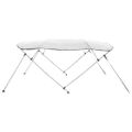 vidaXL Strieška Bimini s 4 oblúkmi a stenami 243x(200-213)x137 cm