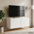 vidaXL Nástenná TV skrinka 78,5 x 31 x 30 cm Biela s vysokým leskom