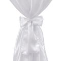 Biely návlek na stôl so stuhou, 70 cm, 2 ks