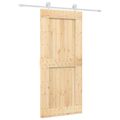 vidaXL Posuvné dvere Prírodná a biela 90 x 210 cm