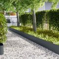 vidaXL Obrubník trávnika 50 ks 100 x 0,05 x 30 cm Antracit