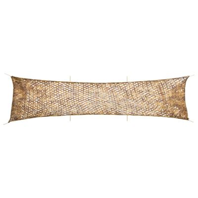 vidaXL Maskovacia sieť s úložným vreckom 613x138 cm piesková