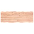 vidaXL Stolová doska svetlohnedá 120x40x(2-4)cm ošetrený masív hrany