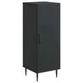 vidaXL Servírovacia skriňa Čierna 33 x 34,5 x 89,5 cm Kompozitné drevo